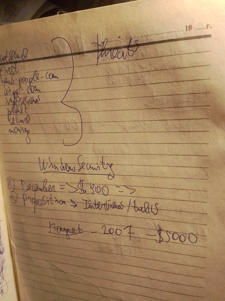 Notebook page 19