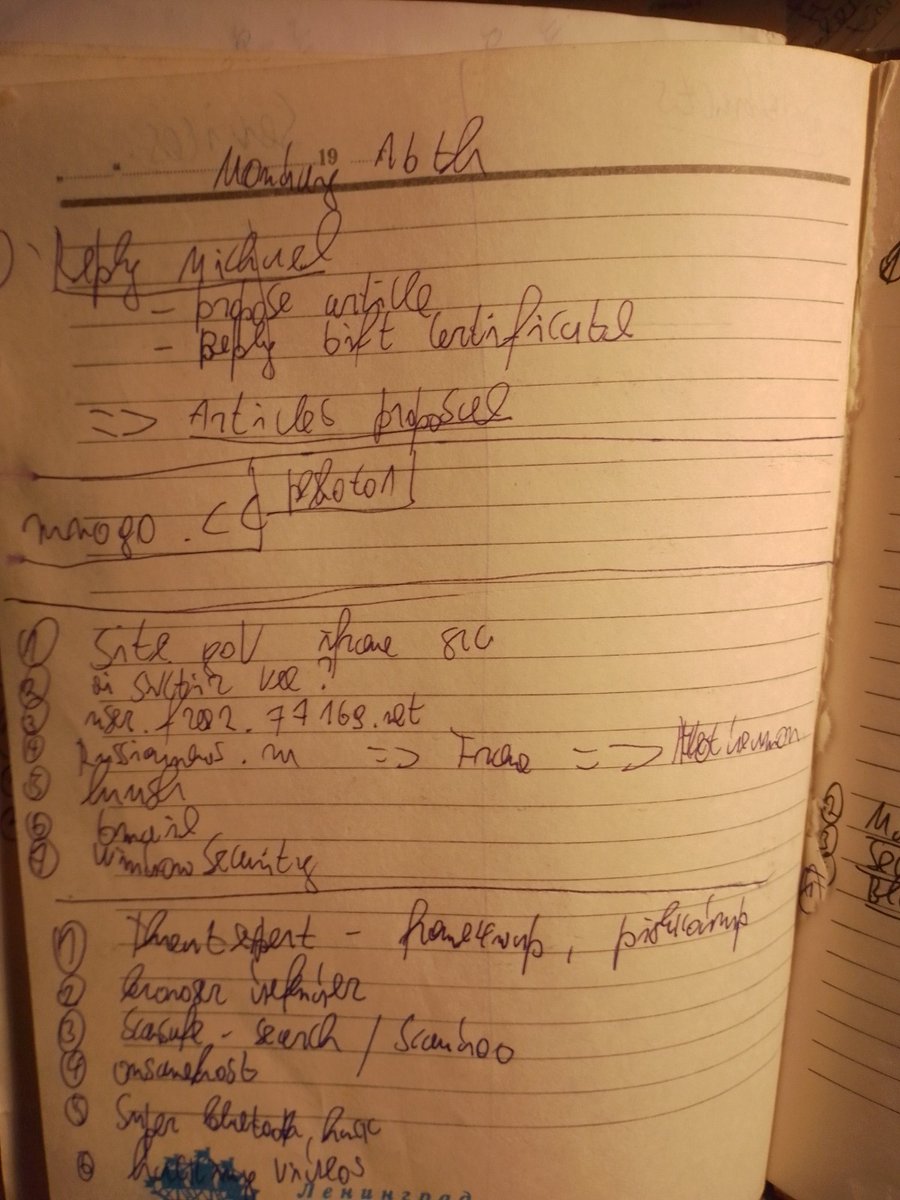 Notebook page 1