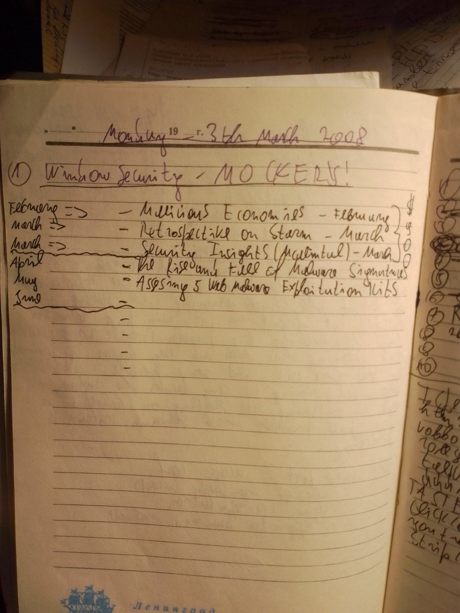 Notebook page 109 monthly editorial plan