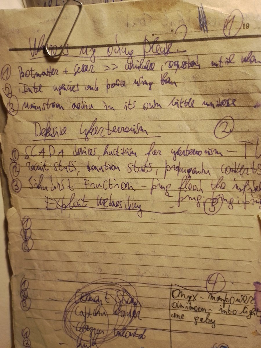 Notebook page 125 vulnerability lifecycles and exploitation