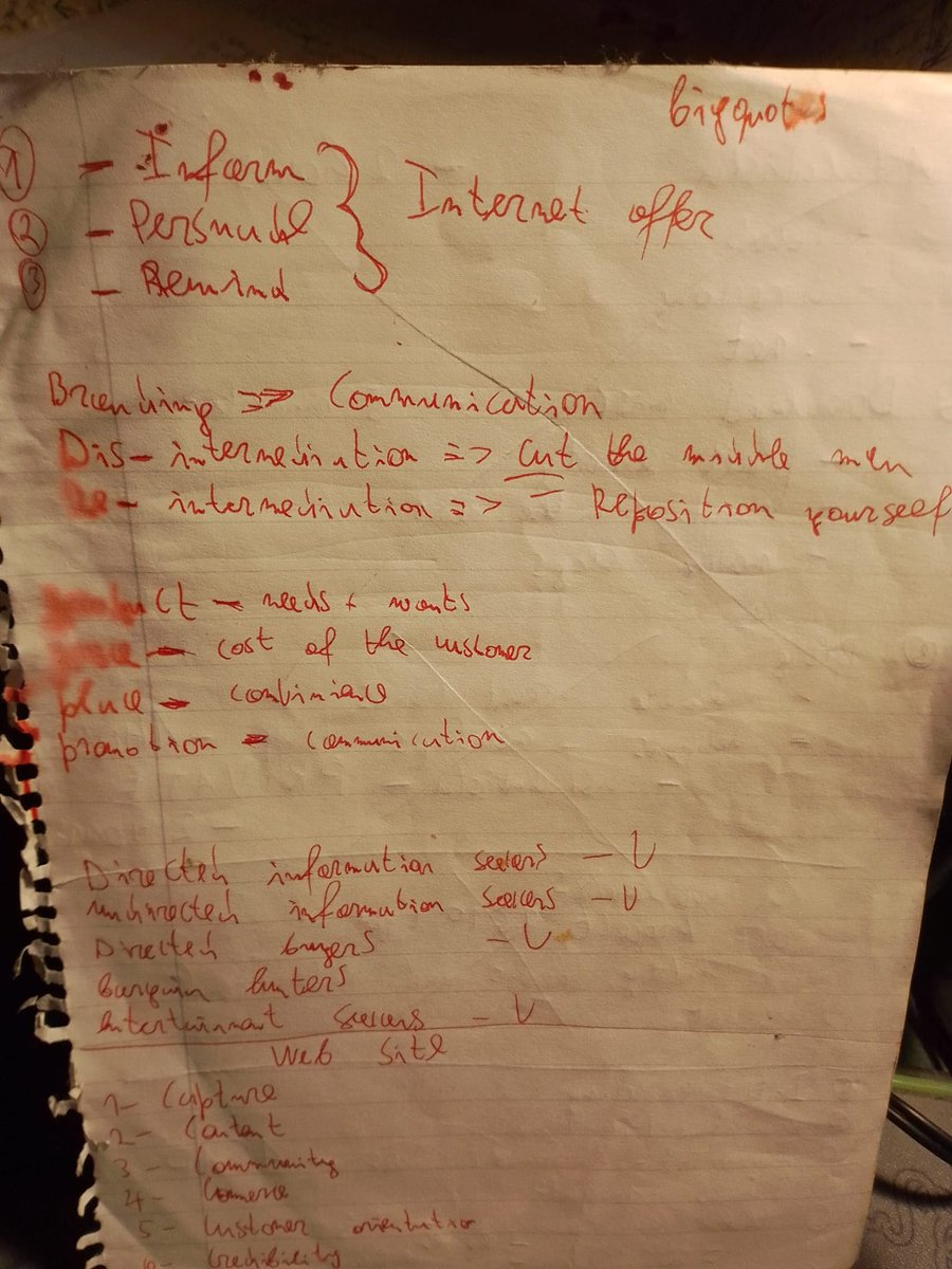 Notebook page 176 duplicate internet offer and communication routine