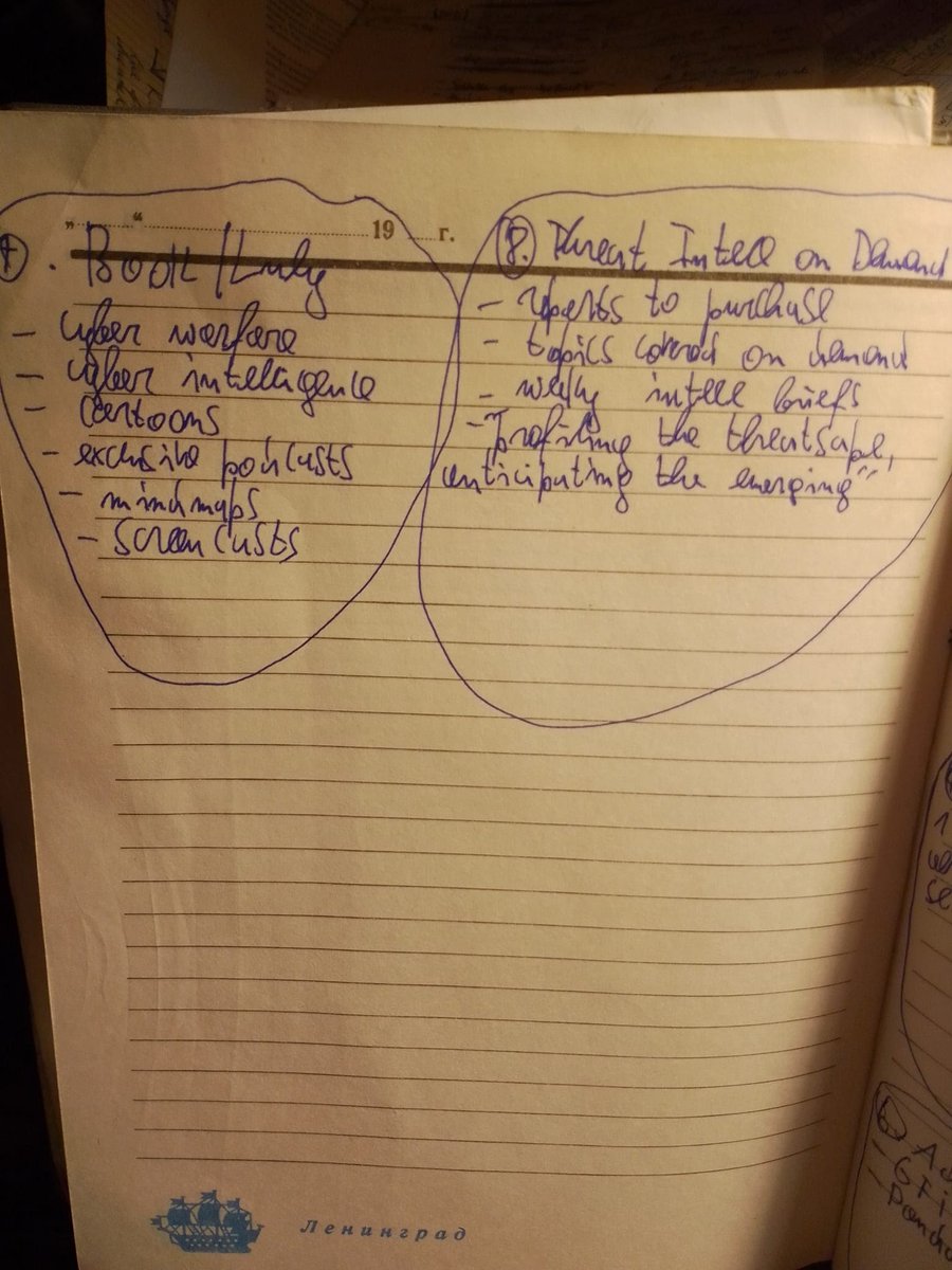 Notebook page 190 Bobby Lurly and threat intel on demand