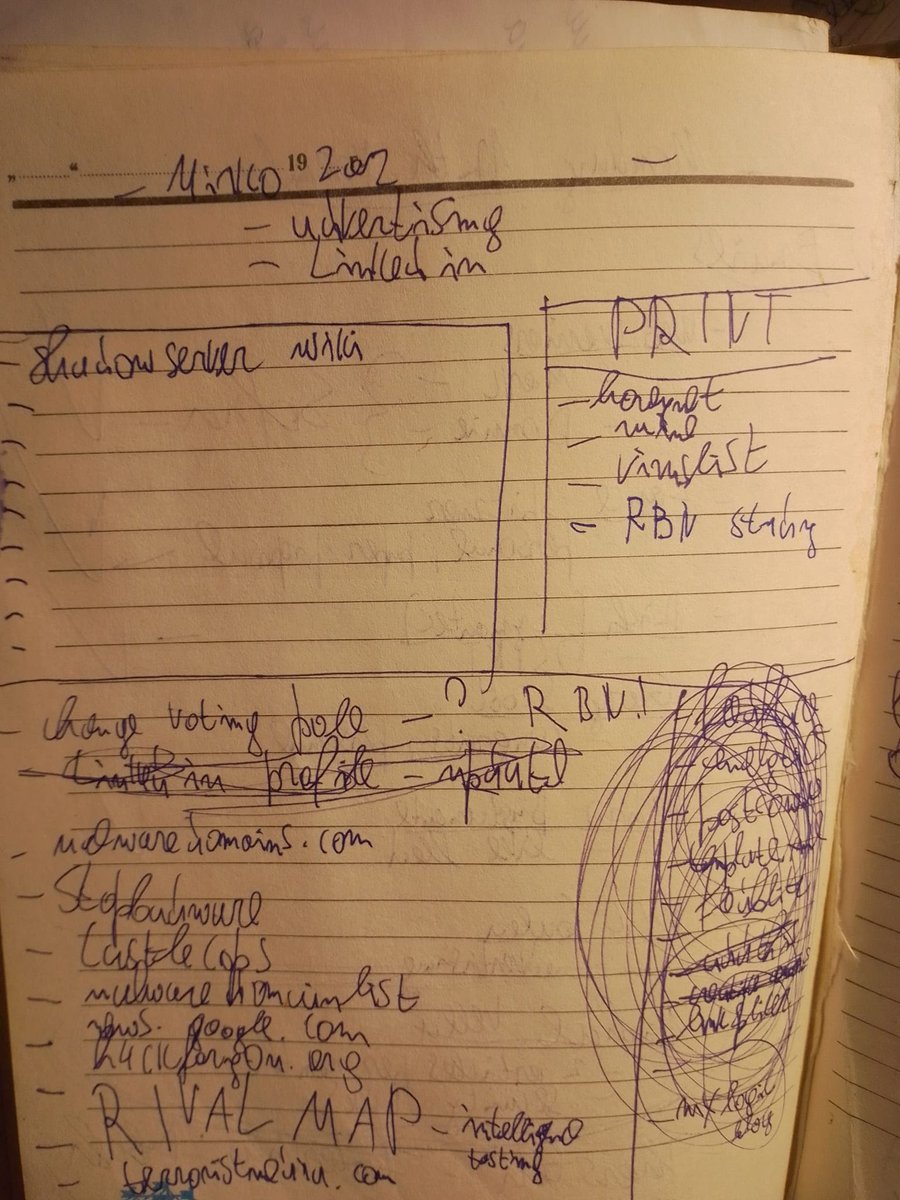 Notebook page 196 Nitro 2007 and shadow server